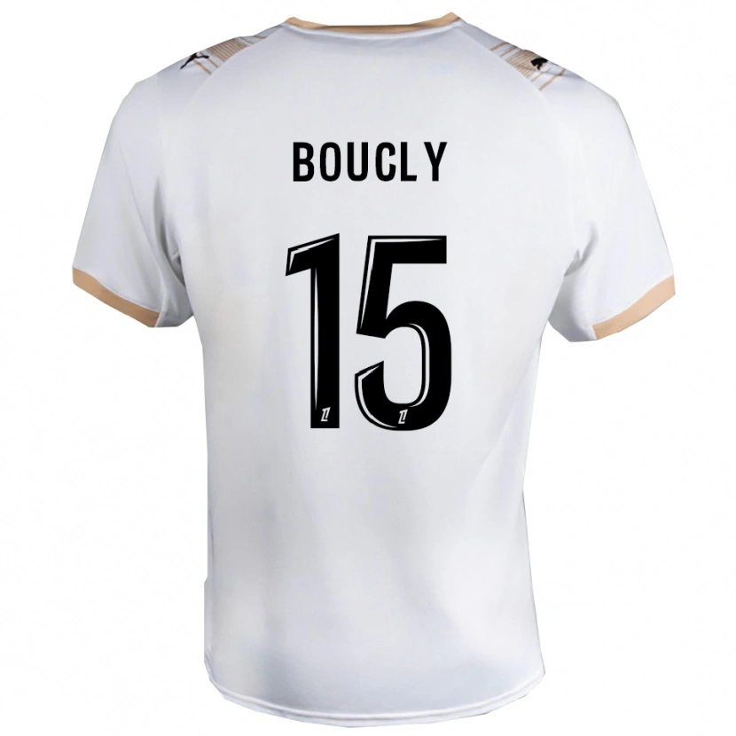 Danxen Heren Maïté Boucly #15 Wit Zwart Uitshirt Uittenue 2025/26 T-Shirt