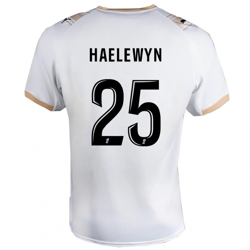 Danxen Heren Marion Haelewyn #25 Wit Zwart Uitshirt Uittenue 2025/26 T-Shirt