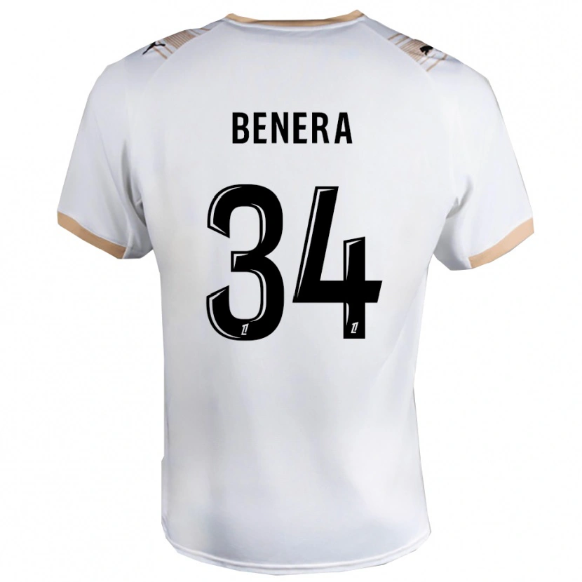 Danxen Heren Ummene Benera #34 Wit Zwart Uitshirt Uittenue 2025/26 T-Shirt