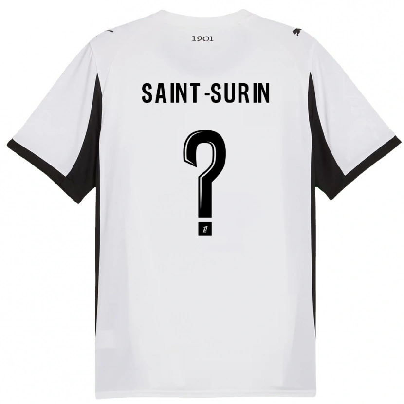 Danxen Heren Rio Saint-Surin #0 Wit Zwart Uitshirt Uittenue 2025/26 T-Shirt
