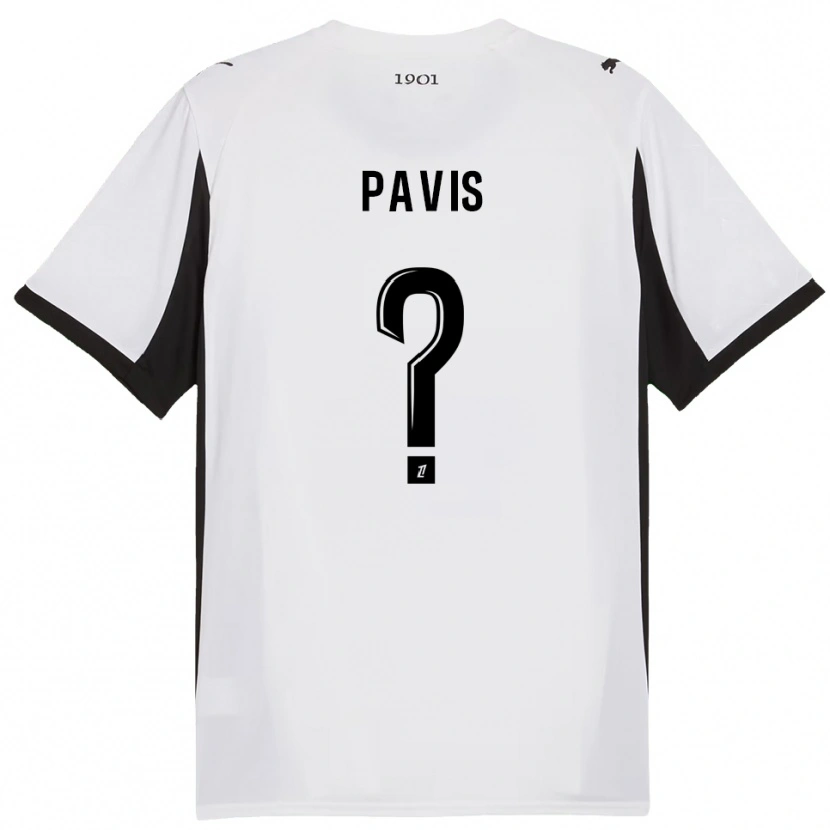 Danxen Heren Robin Pavis #0 Wit Zwart Uitshirt Uittenue 2025/26 T-Shirt