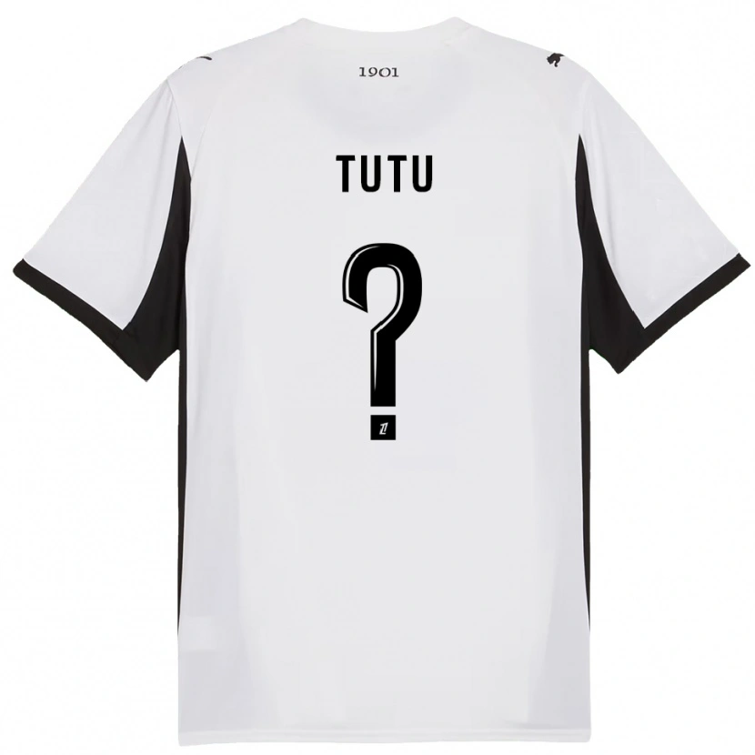 Danxen Heren Gabriel Tutu #0 Wit Zwart Uitshirt Uittenue 2025/26 T-Shirt