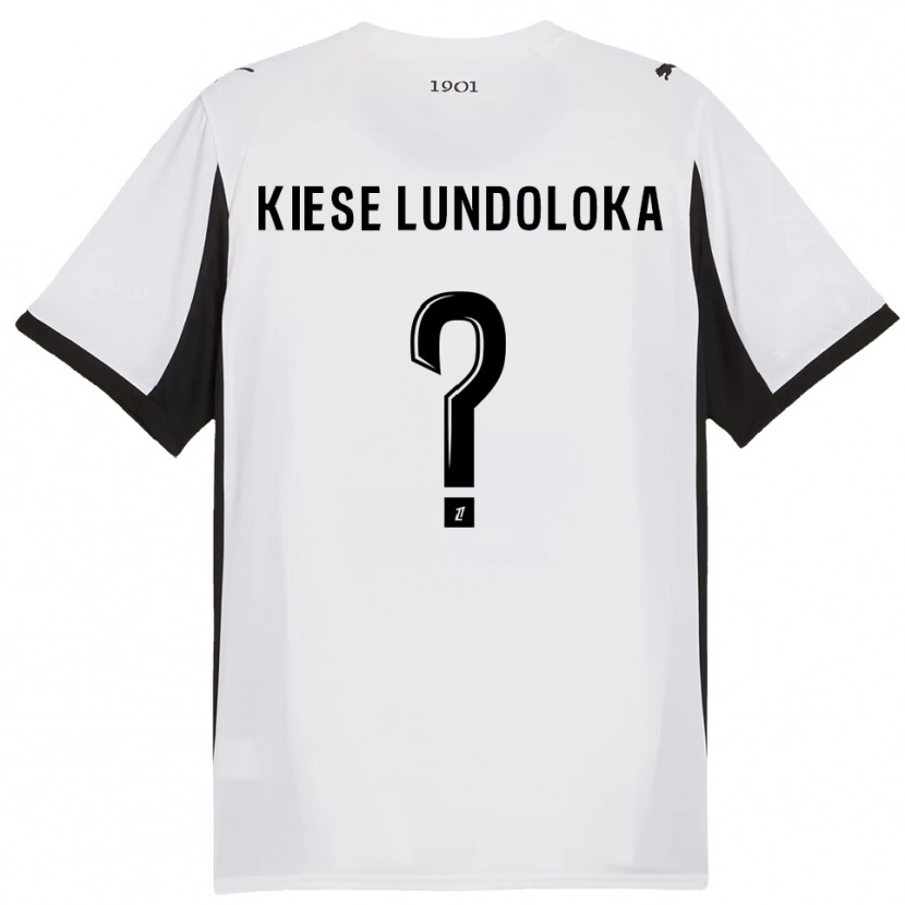 Danxen Heren Jeanslor Kiese Lundoloka #0 Wit Zwart Uitshirt Uittenue 2025/26 T-Shirt