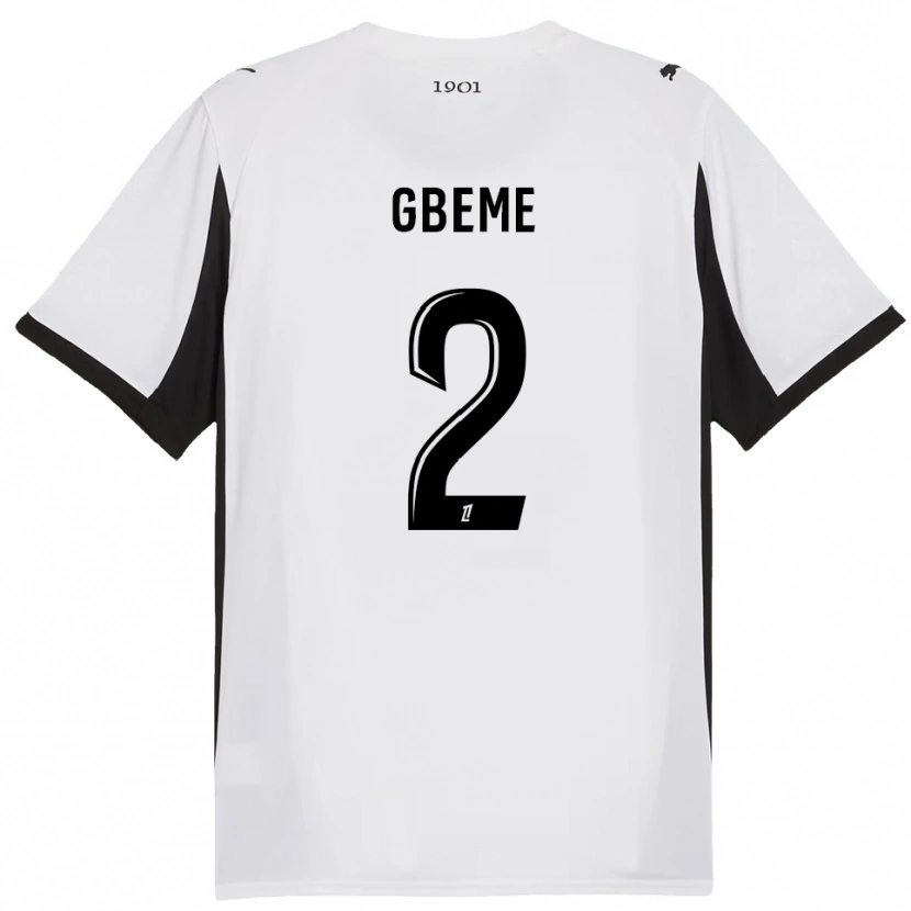 Danxen Heren Mervin Gbeme #2 Wit Zwart Uitshirt Uittenue 2025/26 T-Shirt