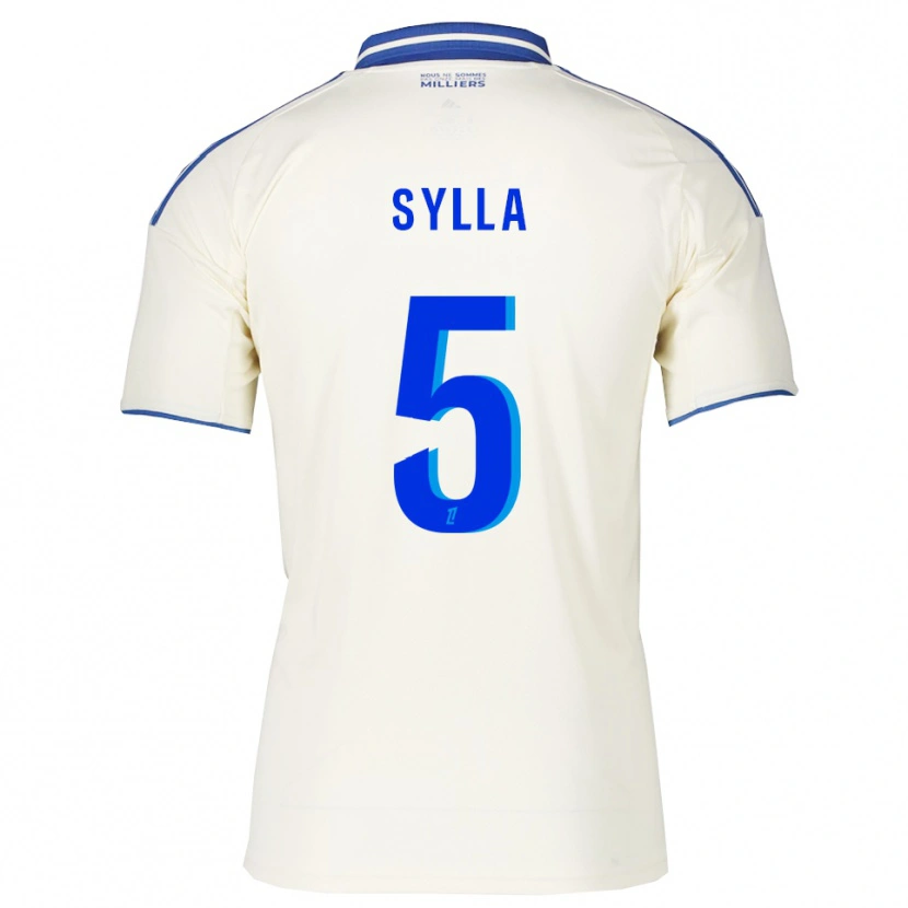 Danxen Heren Abakar Sylla #5 Champagne Blauw Uitshirt Uittenue 2025/26 T-Shirt