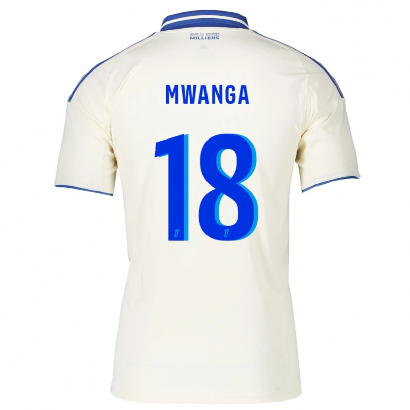 Danxen Heren Junior Mwanga #18 Champagne Blauw Uitshirt Uittenue 2025/26 T-Shirt