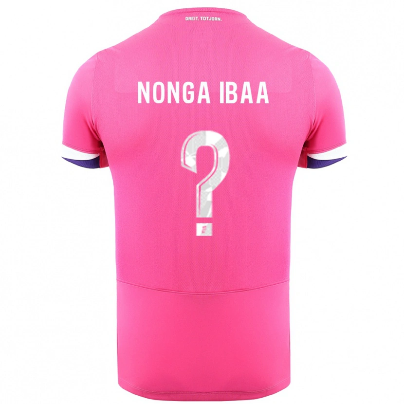 Danxen Heren Alou Nonga Ibaa #0 Roze Wit Uitshirt Uittenue 2025/26 T-Shirt