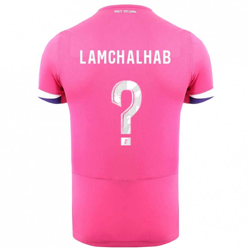 Danxen Heren Merwan Lamchalhab #0 Roze Wit Uitshirt Uittenue 2025/26 T-Shirt