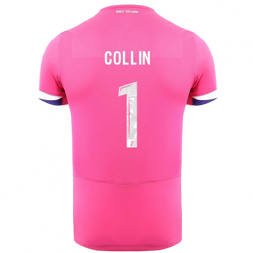 Danxen Heren Théo Collin #1 Roze Wit Uitshirt Uittenue 2025/26 T-Shirt