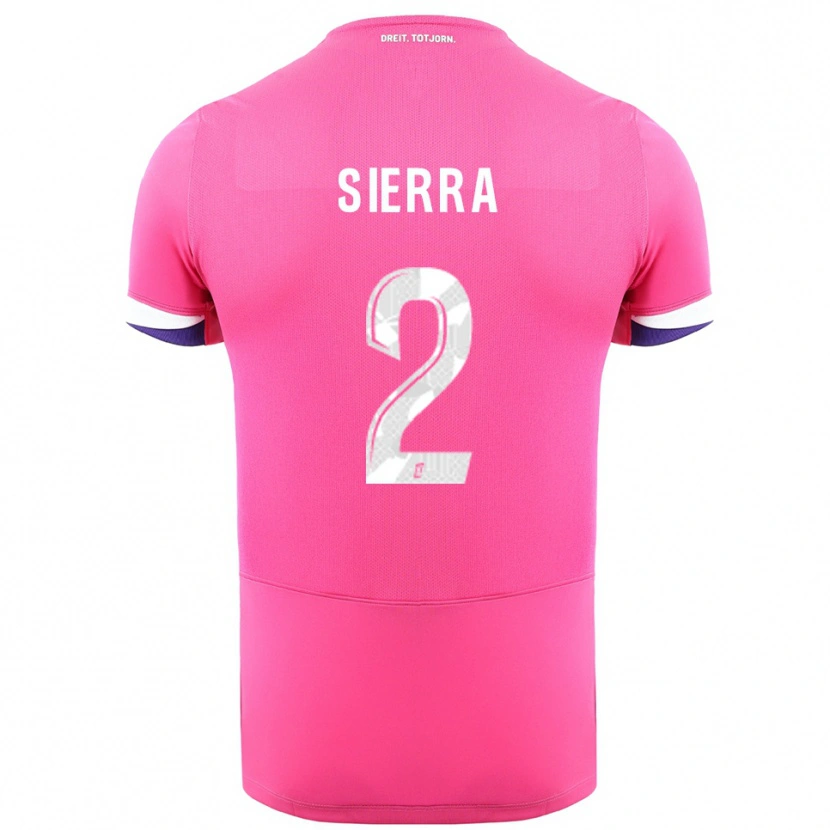 Danxen Heren Pauline Sierra #2 Roze Wit Uitshirt Uittenue 2025/26 T-Shirt
