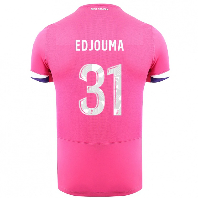 Danxen Heren Noah Edjouma #31 Roze Wit Uitshirt Uittenue 2025/26 T-Shirt
