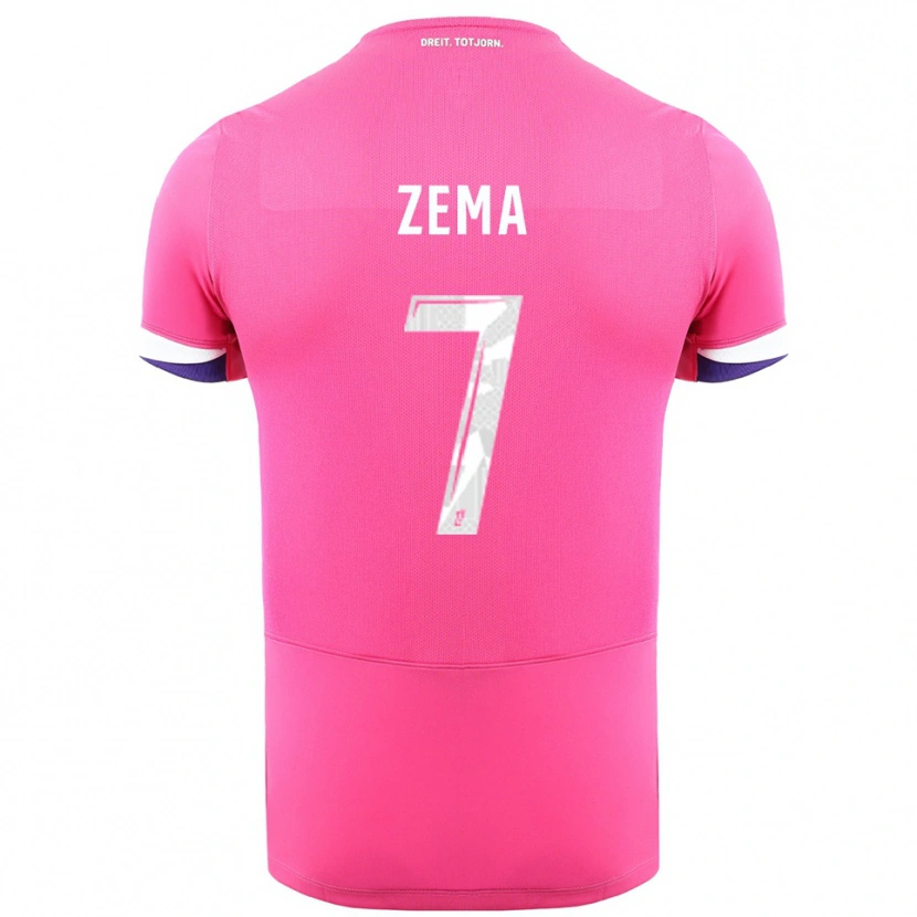 Danxen Heren Darris Zema #7 Roze Wit Uitshirt Uittenue 2025/26 T-Shirt