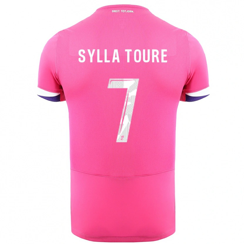 Danxen Heren Ismael Sylla Touré #7 Roze Wit Uitshirt Uittenue 2025/26 T-Shirt