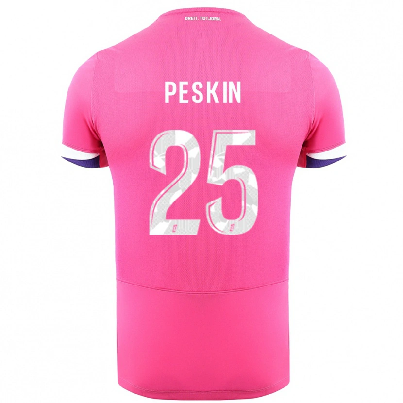 Danxen Heren Kelso Peskin #25 Roze Wit Uitshirt Uittenue 2025/26 T-Shirt