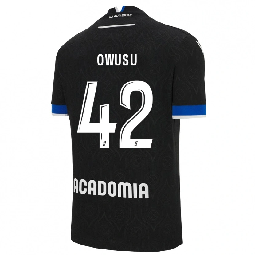 Danxen Heren Elisha Owusu #42 Zwart Wit Uitshirt Uittenue 2025/26 T-Shirt
