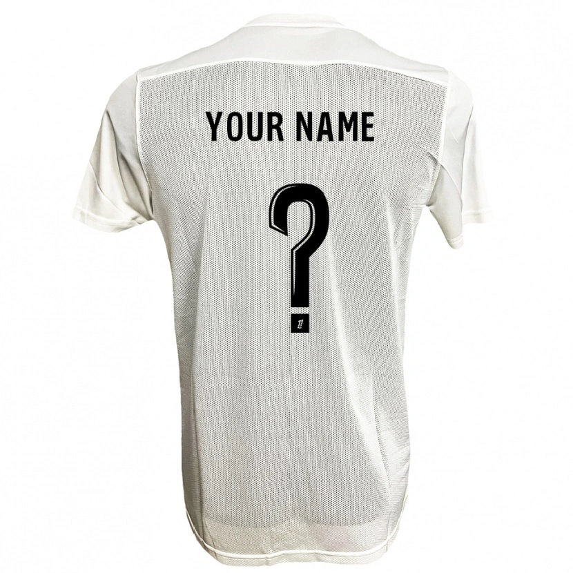 Danxen Heren Uw Naam #0 Zwart Wit Uitshirt Uittenue 2025/26 T-Shirt