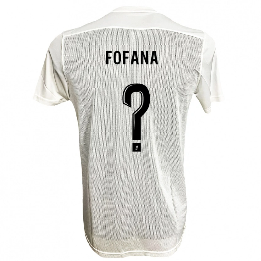 Danxen Heren N'faly Fofana #0 Zwart Wit Uitshirt Uittenue 2025/26 T-Shirt