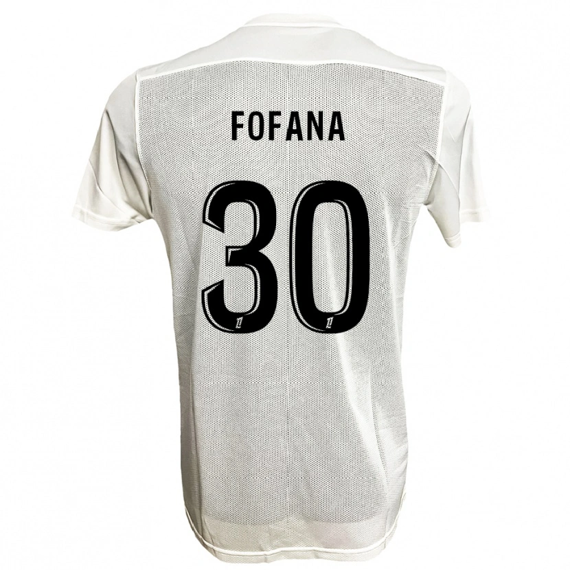 Danxen Heren Yahia Fofana #30 Zwart Wit Uitshirt Uittenue 2025/26 T-Shirt
