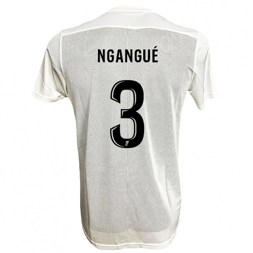 Danxen Heren Maurice Ngangué #3 Zwart Wit Uitshirt Uittenue 2025/26 T-Shirt