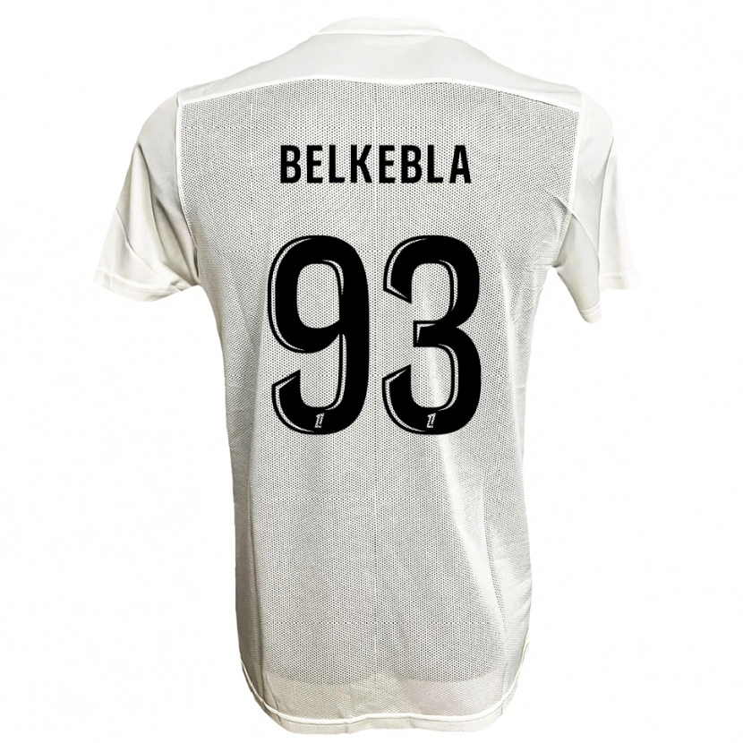 Danxen Heren Haris Belkebla #93 Zwart Wit Uitshirt Uittenue 2025/26 T-Shirt