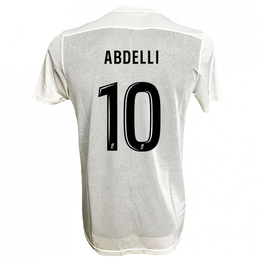 Danxen Heren Himad Abdelli #10 Zwart Wit Uitshirt Uittenue 2025/26 T-Shirt