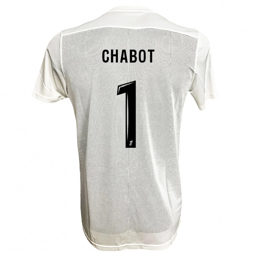 Danxen Heren Max-Edgar Chabot #1 Zwart Wit Uitshirt Uittenue 2025/26 T-Shirt