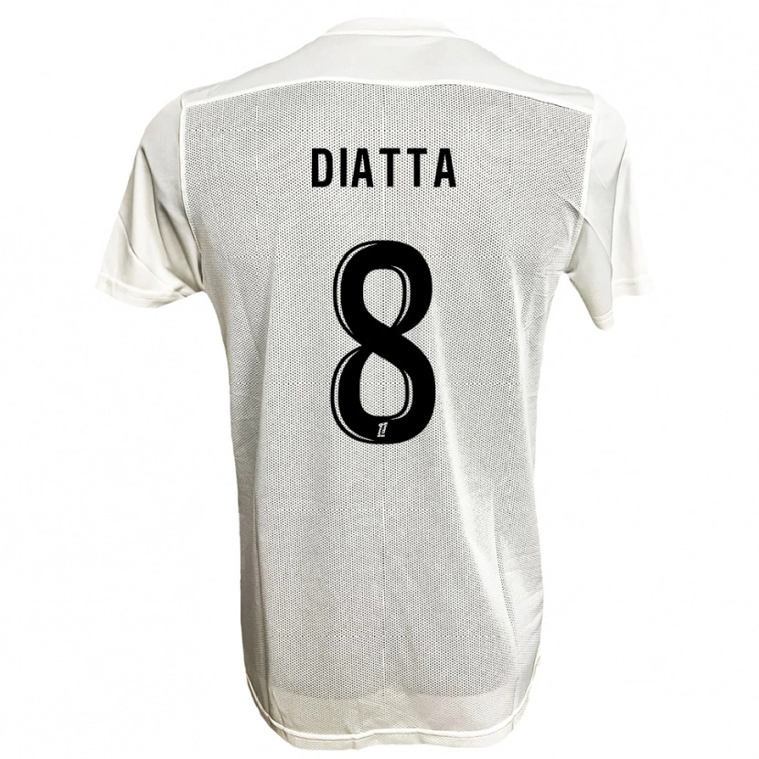 Danxen Heren Bané Diatta #8 Zwart Wit Uitshirt Uittenue 2025/26 T-Shirt