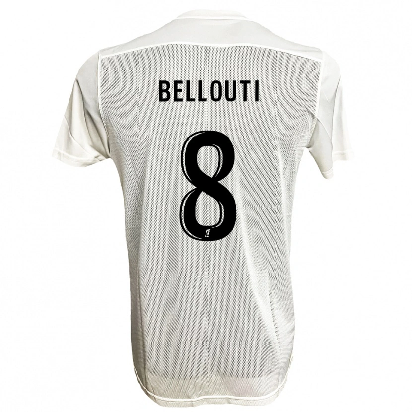 Danxen Heren Enzo Bellouti #8 Zwart Wit Uitshirt Uittenue 2025/26 T-Shirt