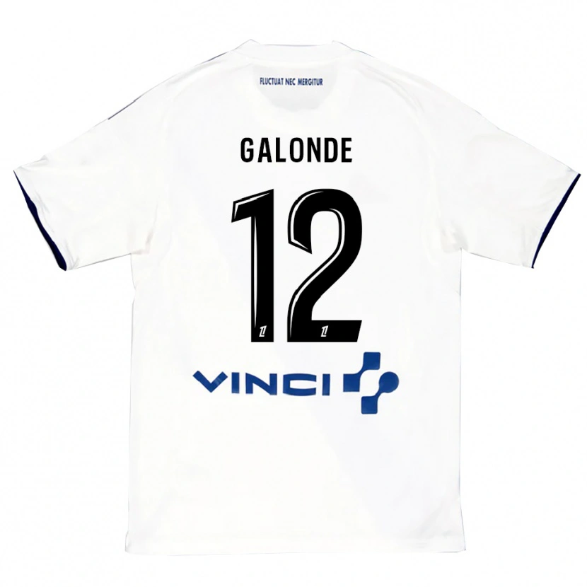 Danxen Heren Mathis Galonde #12 Wit Blauw Uitshirt Uittenue 2025/26 T-Shirt
