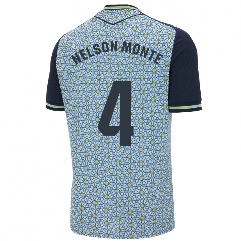 Danxen Heren Nélson Monte #4 Blauw Marineblauw Uitshirt Uittenue 2025/26 T-Shirt