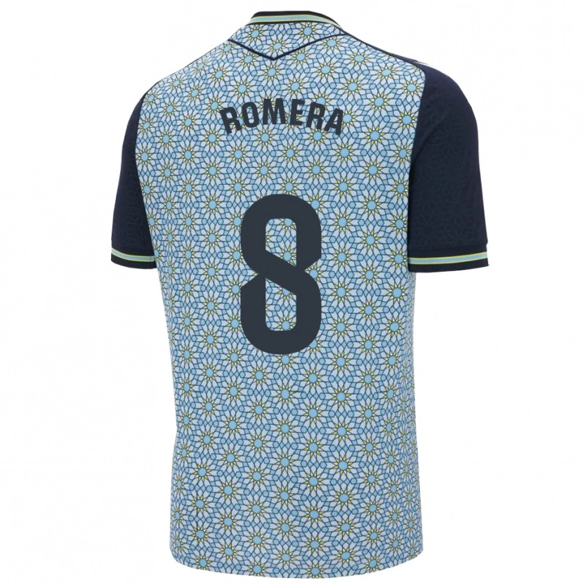 Danxen Heren Miguel Romera #8 Blauw Marineblauw Uitshirt Uittenue 2025/26 T-Shirt