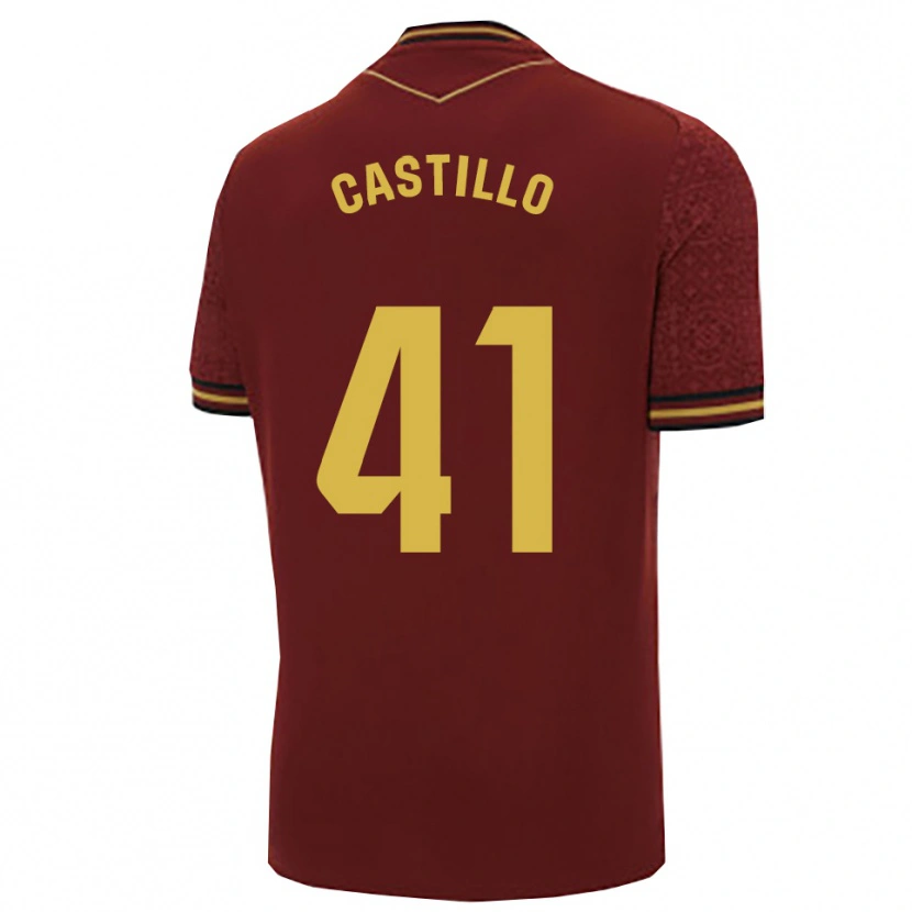 Danxen Heren Francis Castillo #41 Bordeaux Goud Uitshirt Uittenue 2025/26 T-Shirt