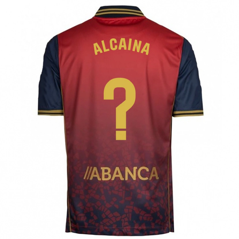 Danxen Heren Raúl Alcaina #0 Rood Marineblauw Uitshirt Uittenue 2025/26 T-Shirt