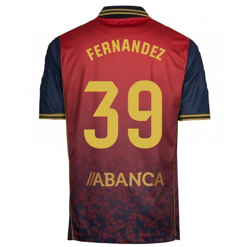 Danxen Heren David Fernández #39 Rood Marineblauw Uitshirt Uittenue 2025/26 T-Shirt