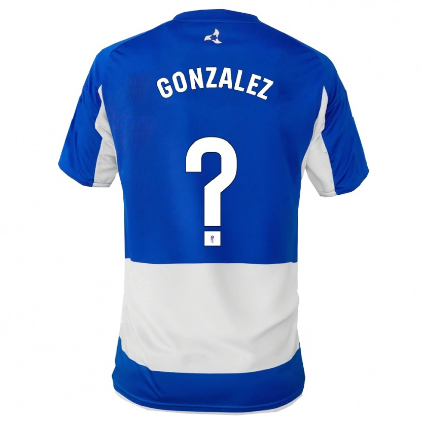 Danxen Heren Paco González #0 Blauw Wit Uitshirt Uittenue 2025/26 T-Shirt