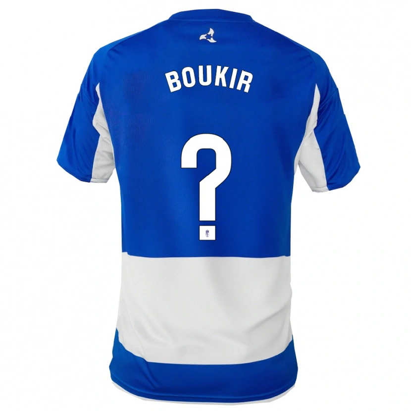 Danxen Heren Oussama Boukir #0 Blauw Wit Uitshirt Uittenue 2025/26 T-Shirt