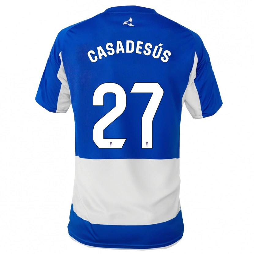 Danxen Heren Pau Casadesús #27 Blauw Wit Uitshirt Uittenue 2025/26 T-Shirt