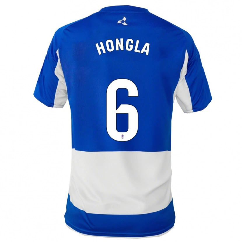 Danxen Heren Martin Hongla #6 Blauw Wit Uitshirt Uittenue 2025/26 T-Shirt