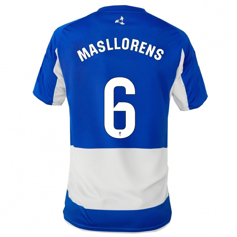Danxen Heren José Masllorens #6 Blauw Wit Uitshirt Uittenue 2025/26 T-Shirt