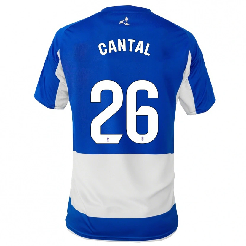 Danxen Heren Paco Cantal #26 Blauw Wit Uitshirt Uittenue 2025/26 T-Shirt