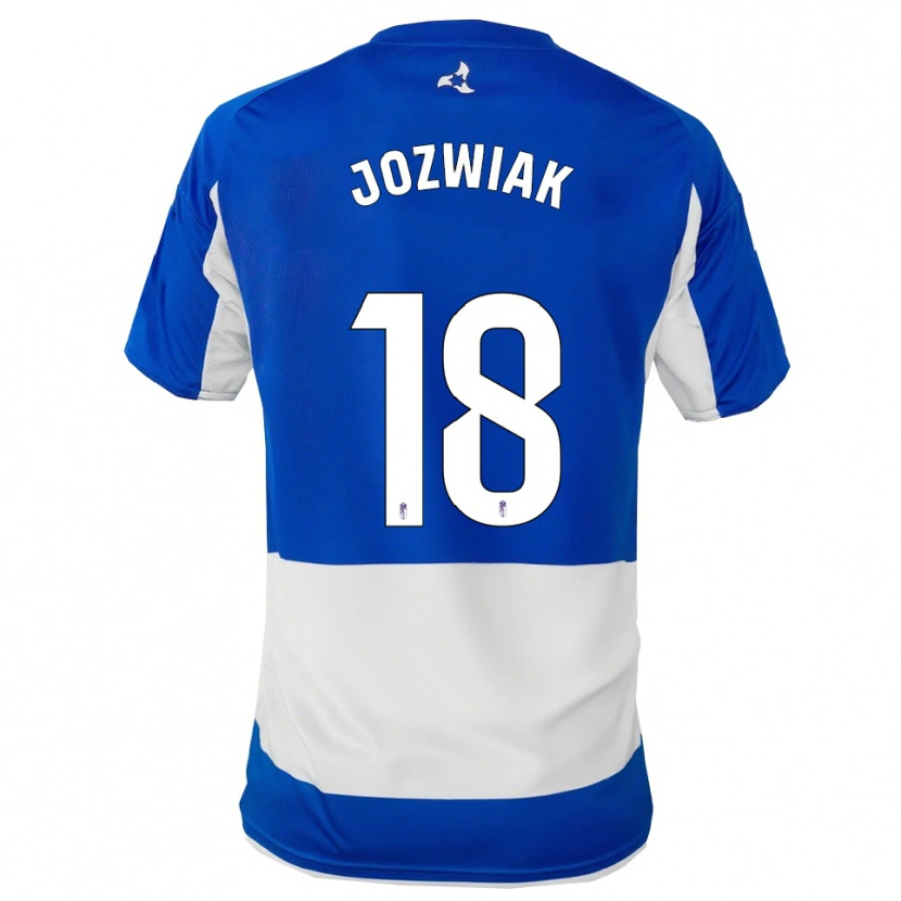 Danxen Heren Kamil Józwiak #18 Blauw Wit Uitshirt Uittenue 2025/26 T-Shirt
