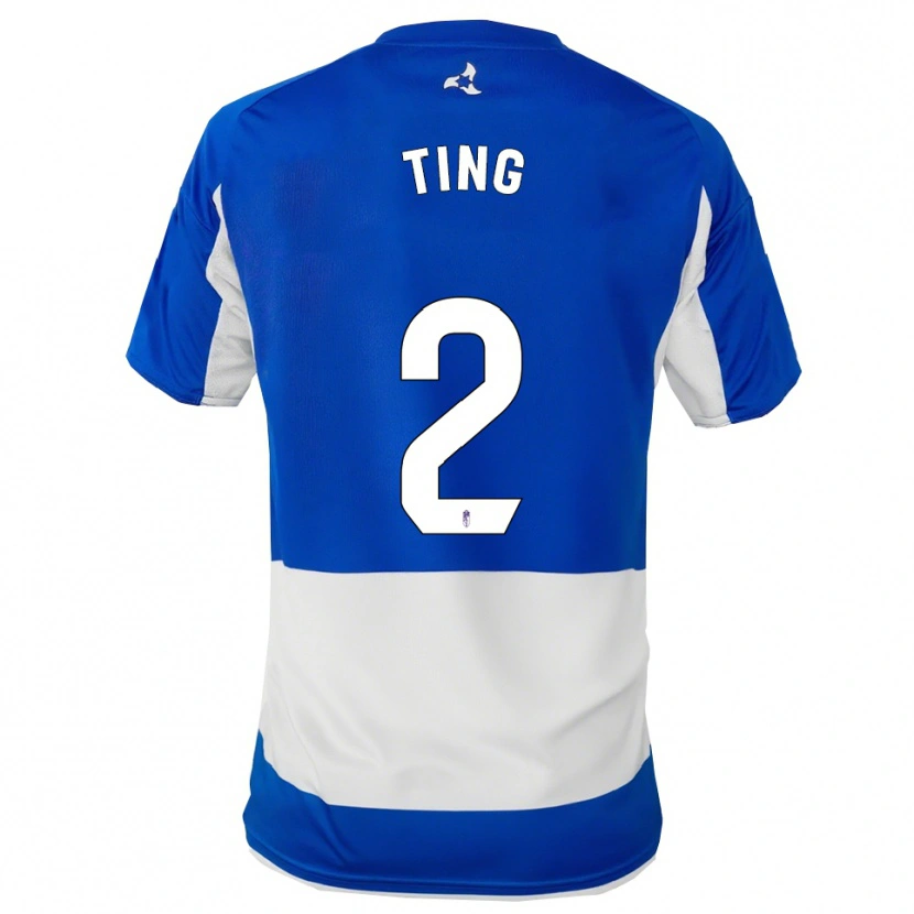 Danxen Heren Xie Ting #2 Blauw Wit Uitshirt Uittenue 2025/26 T-Shirt