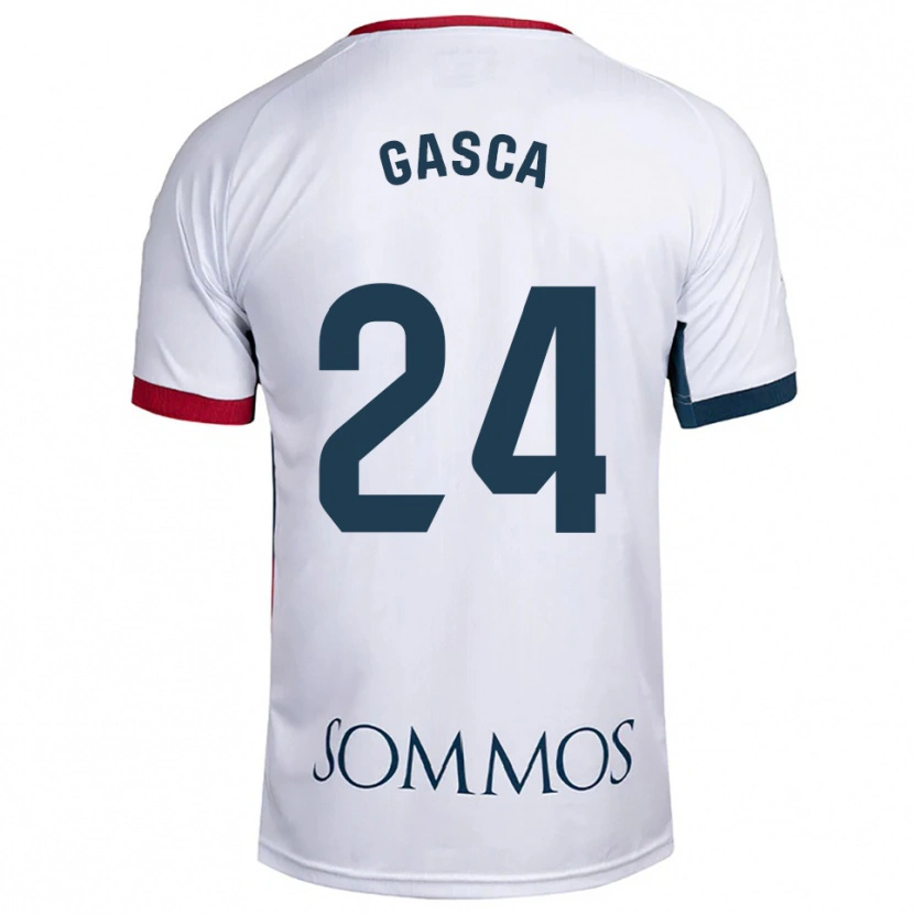 Danxen Heren Verónica Gasca #24 Wit Rood Uitshirt Uittenue 2025/26 T-Shirt