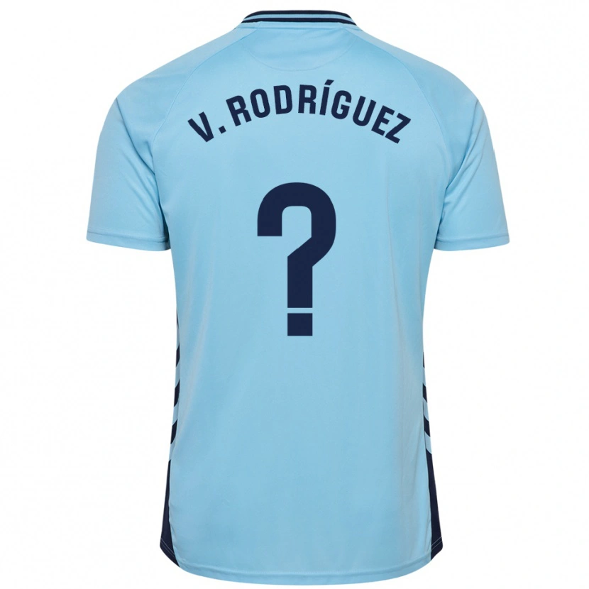 Danxen Heren Carlos Vicente Rodríguez #0 Hemelsblauw Uitshirt Uittenue 2025/26 T-Shirt