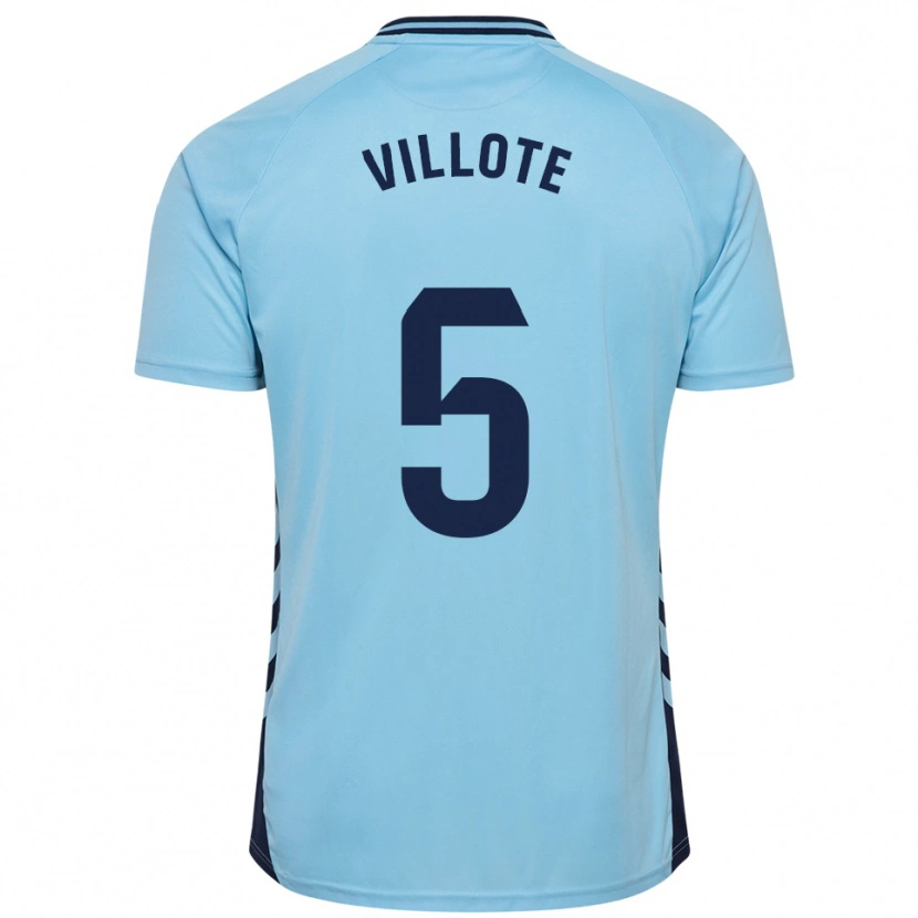 Danxen Heren Víctor Villote #5 Hemelsblauw Uitshirt Uittenue 2025/26 T-Shirt