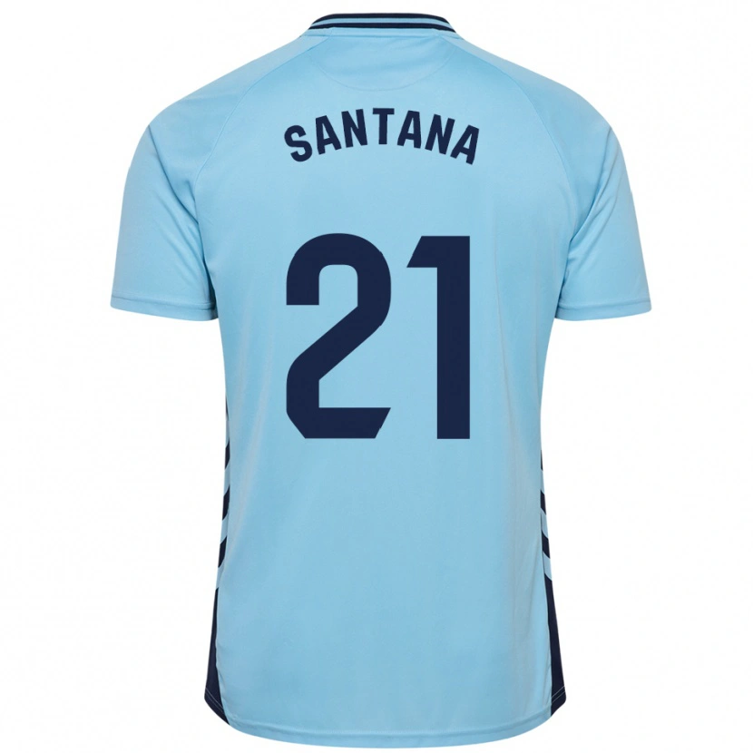 Danxen Heren Yadam Santana #21 Hemelsblauw Uitshirt Uittenue 2025/26 T-Shirt