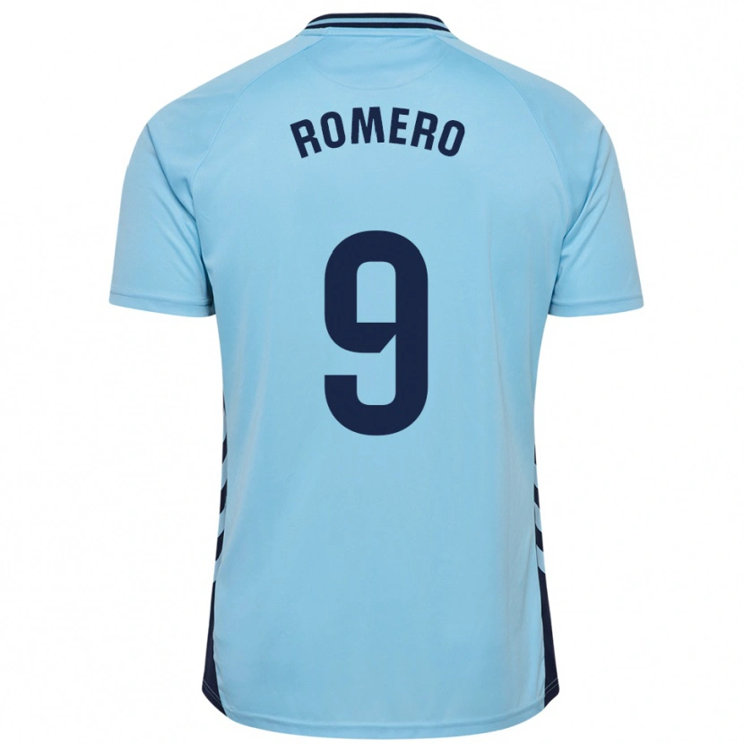 Danxen Heren Elías Romero #9 Hemelsblauw Uitshirt Uittenue 2025/26 T-Shirt