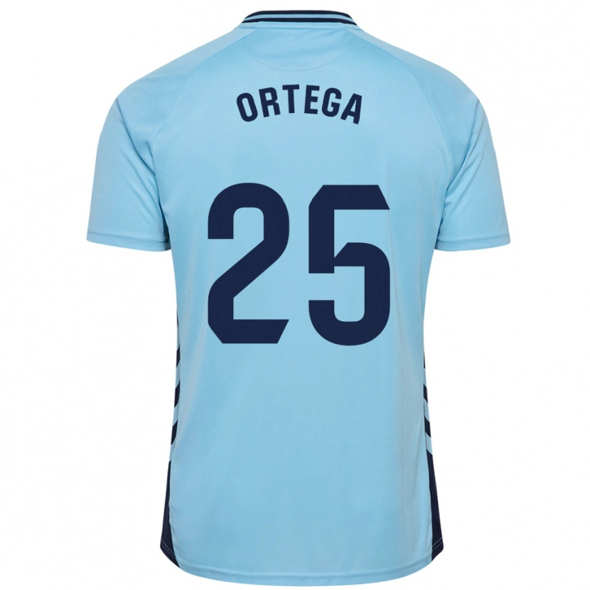 Danxen Heren Edián Ortega #25 Hemelsblauw Uitshirt Uittenue 2025/26 T-Shirt