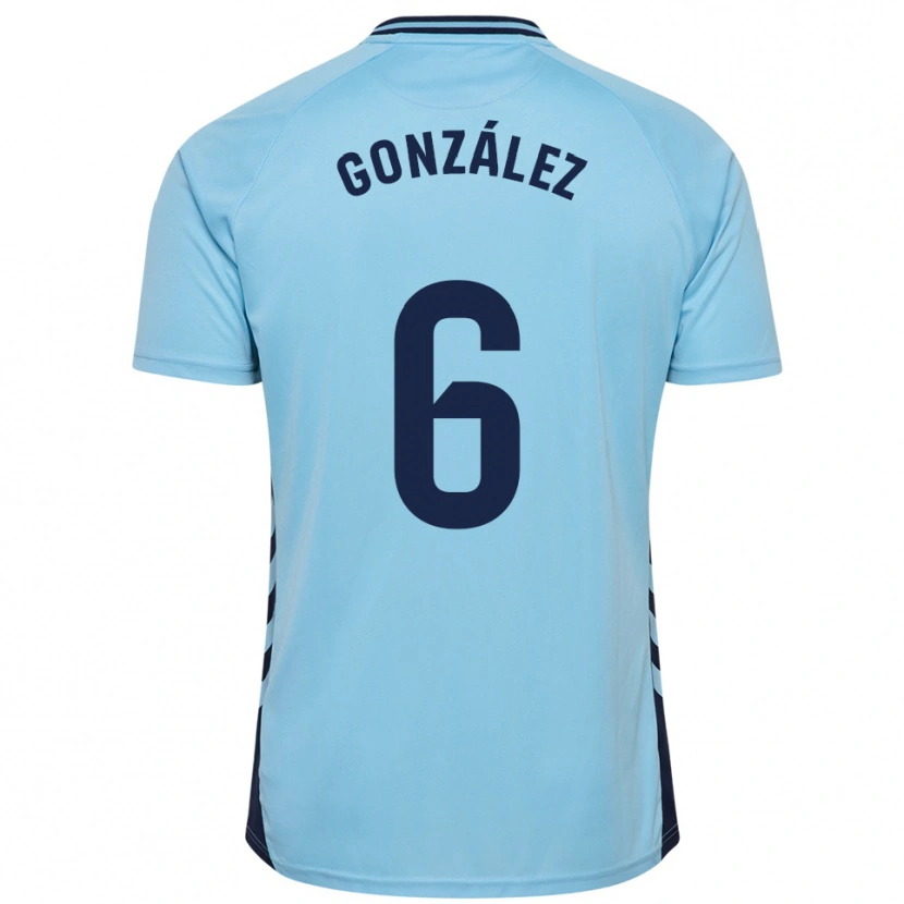 Danxen Heren Fabio González #6 Hemelsblauw Uitshirt Uittenue 2025/26 T-Shirt