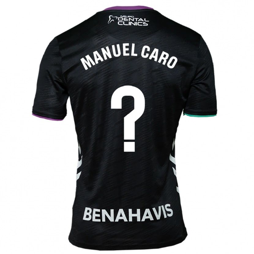 Danxen Heren José Manuel Caro #0 Zwart Paars Groen Uitshirt Uittenue 2025/26 T-Shirt